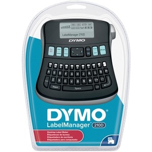 Dymo LabelManager 210D Label Maker - Thermal Transfer - Tape - Battery, Power Adapter - 6 Batteries Supported - AA - Alkal