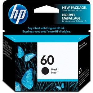 HP 60 Original Ink Cartridge - Single Pack - Inkjet - 200 Pages - Black - 1 Each