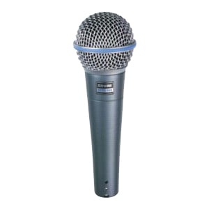 Shure Beta 58A Vocal Microphone - Dynamic - Handheld - 50Hz to 16kHz - Cable