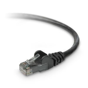 Belkin 6ft Cat6 Snagless Molded Patch Cable RJ45 - patch cable - ethernet - 6 ft - black - RJ-45 Male - Male - 6ft - Black