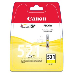 Canon CLI-521Y Original Inkjet Ink Cartridge - Yellow Pack - Inkjet
