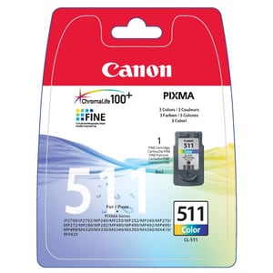 Canon CL-511 Original Inkjet Ink Cartridge - Cyan, Magenta, Yellow Pack - 244 Pages