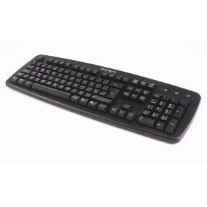 Clavier Kensington Value - Câble Connectivité - USB 2.0 Interface - Français - Noir - PC