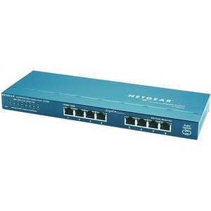 Netgear ProSafe GS108 8 Anschlüsse Ethernet-Switch - Gigabit-Ethernet - 10/100/1000Base-T - 2 Unterstützte Netzwerkschicht