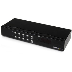 StarTech.com 4x4 VGA Video Matrix Switch Splitter with Audio - 4 x HD-15 Video In