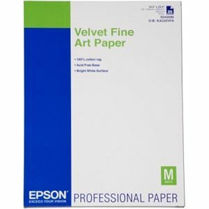 Carta fine art Epson C13S042096 - A2 - 420 mm x 594 mm - 260 g/m² Grammage - Velvet - 25 Foglio