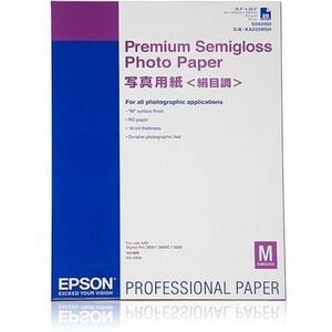 Carta foto Epson Premium C13S042093 - A2 - 420 mm x 594 mm - 251 g/m² Grammage - Semi-gloss - 25 Foglio