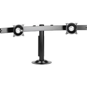 Chief Vertical Grommet Dual Monitor Mount - For Flat Panel Displays - Black - 70 lb - Black