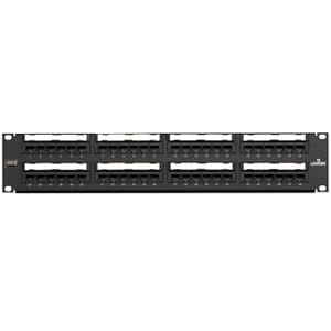 Leviton eXtreme 48 Port Cat6 Network Patch Panel - 48 x RJ-45 - 48 Port(s) - 48 x RJ-45 - 48 x RJ-11 - 2U High - 19" Wide 