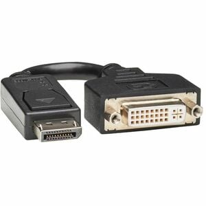 Eaton Tripp Lite Series DisplayPort to DVI-I Adapter Cable (M/F), 6 in. (15.2 cm), TAA - DP to DVI for DP-M to DVI-I-F