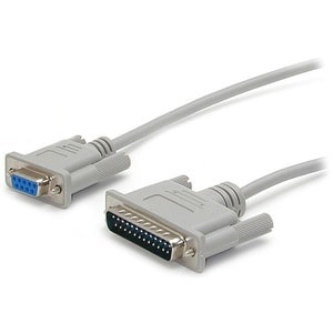 10FT SERIAL/NULL MODEM CABLE DB9F DB25M