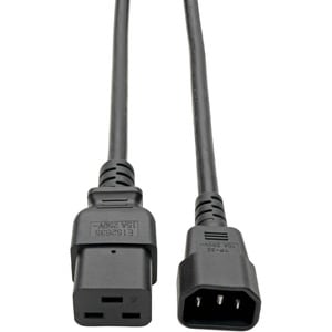 Eaton Tripp Lite Series Power Cord, C19 to C14 - Heavy-Duty, 15A, 250V, 14 AWG, 6 ft. (1.83 m), Black - (IEC-320-C19 to IE