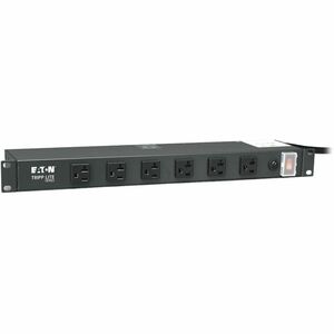 Eaton Tripp Lite Series 1U Rack-Mount Power Strip, 120V, 20A, 5-20P, 12 Outlets (6 Front-Facing, 6-Rear-Facing) 15 ft. (4.