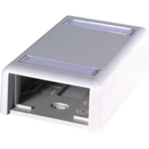 Ortronics OR-404S21X1U Mounting Box - White - Plastic