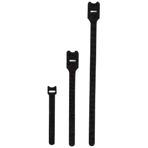 Leviton Recloseable Tie Wrap - Cable Tie - Black - 5" Length - 25 Pack