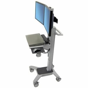 Carrello per computer Ergotron Neo-Flex - 20,87 kg Capacità - 4 Casters - Alluminio, Con dorsi plastici, Acciaio verniciat