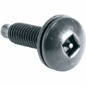 Middle Atlantic 10-32 Rackscrew for Square Posts - 100 Piece - Rack Screw - 10 - 0.75" - Black - 100 / Pack