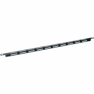 Middle Atlantic LBP Series Horizontal Rack Cable Management Lace Bar - 10 Pack - Cable Lacing Bar - Black - Aluminum - 10 