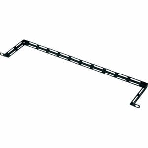 Middle Atlantic LBP Horizontal 4in Offset L-Shaped Rack Cable Management Lace Bar - 10 Pack - TAA Compliant - Horizontal L