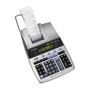 Canon MP1211-LTSC Printing Calculator - Dual Color Print - Dot Matrix - 4.3 lps - Large LCD - 12 Digits - LCD - 334 mm x 2