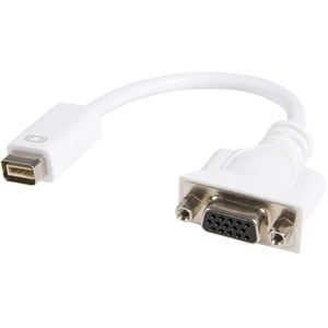 StarTech.com Mini DVI to VGA Video Cable Adapter for Macbooks and iMacs - 1 x Mini-DVI Male Video - 1 x HD-15 Female - White