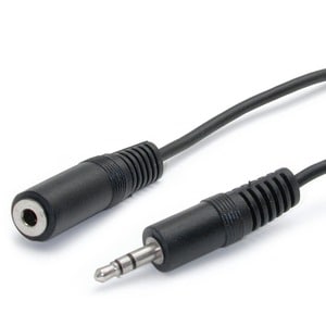 StarTech.com - Audio cable - mini-phone stereo 3.5 mm (F) - mini-phone stereo 3.5 mm (M) - 1.8 m - Extend the connection d