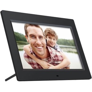 Aluratek Digital Photo Frame with 4GB Built-in Memory - 10 inch - 10" LCD Digital Frame - Black - 1024 x 600 - 16:9 - JPEG