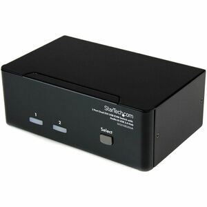 StarTech.com DVI KVM Switch with Audio & USB 2.0 Hub 2ort USB KVM Switch 1920 x 1200 Dual Monitor KVM Switch (SV231DD2DUA)