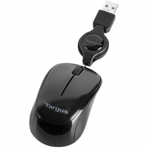 Targus Compact Laptop Mouse - Optical - USB - Black, Gray