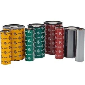 Zebra 5100 Thermal Transfer Ribbon - Black - 6 / Carton - Thermal Transfer - 6 / Carton