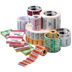 Caja de 12 rollos -  1370 etiquetas/rollo - Etiqueta papel blanco - 102 x 51 mm - para Transferencia térmica (impresión co