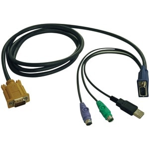 Tripp Lite by Eaton USB/PS2 Combo Cable for NetDirector KVM Switches B020-U08/U16 and KVM B022-U16, 6 ft. (1.83 m) - HD-18