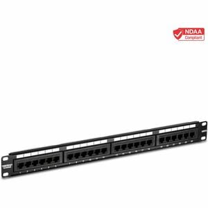 TRENDnet 24-Port Cat6 Unshielded Patch Panel, Wallmount or Rackmount, Compatible with Cat3,4,5,5e,6 Cabling, For Ethernet,