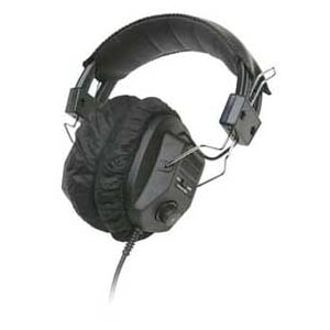 Califone 24Pk Califone Disposable Cloth Earcup Covers Diameter 2.2-3.7In - Black - Polyester Fiber - 24