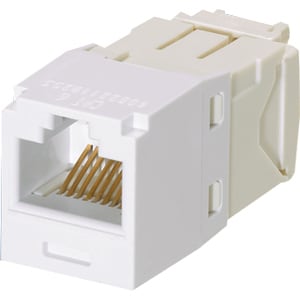 Panduit Mini-Com TX6 Plus Modular Insert - 1 Pack - 1 x RJ-45 Network Female - White