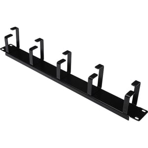 Digitus Kabelrangierpanel mit Kabelführungsbügeln für 483 mm (19")-Schränke, 1HE. Produktfarbe: Schwarz. Verpackungsbreite