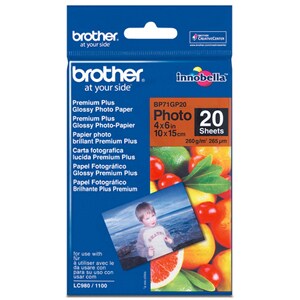 Brother Z-Perform BP71GP20 Photo Paper - 100 mm x 150 mm - Glossy