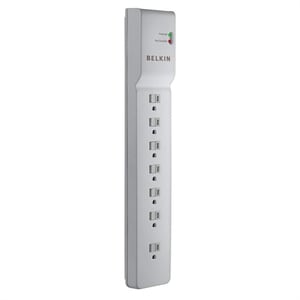 Belkin 7-Outlet Commercial Power Strip Surge Protector with 7ft Power Cord - 750 Joules - Receptacles: 7 x NEMA 5-15R - 750J