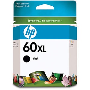 HP 60XL Original Inkjet Ink Cartridge - Black Pack - 600 Pages