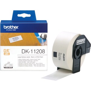 Brother P-Touch DK Address Labels - 38 mm Width x 90 mm Length - 400 Label