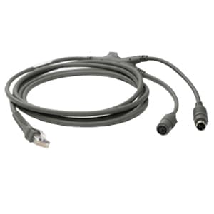 Zebra Keyboard Wedge Cable - 2.13 m Data Transfer Cable for Keyboard - First End: 1 x Mini-DIN (PS/2)