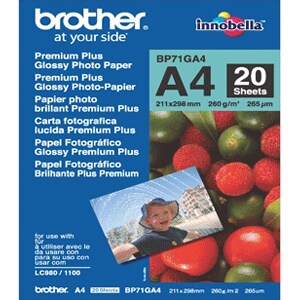 Brother Innobella Photo Paper - A4 - 210 mm x 297 mm - 260 g/m² Grammage - Glossy