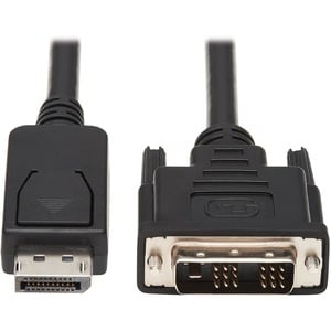 Eaton Tripp Lite Series DisplayPort to DVI Adapter Cable (DP with Latches to DVI-D Single Link M/M), 10 ft. (3.1 m) - (M/M