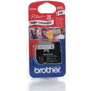 Brother MK-221SBZ Multipurpose Label - 9 mm Width x 4 m Length - Rectangle - Direct Thermal - White - Plastic