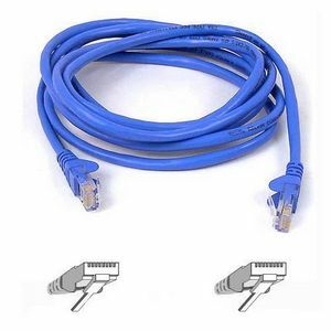 1FT CAT5E BLUE PATCH CORD SNAGLESS ROHS