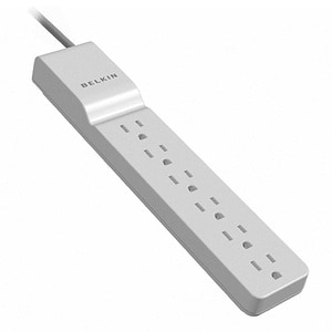 Belkin 6-Outlet Home and Office Surge Protector - 4 foot cord - Black - 720 Joule - 6 x NEMA 5-15R - 1875 VA - 720 J - 125