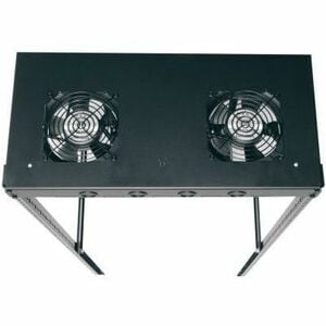 Middle Atlantic AC Fan Kit for Slim 5 Series Rack - 114 CFM, 2 AC Fans - 4 Fan guards - Black - 4.50" Maximum Fan Diameter