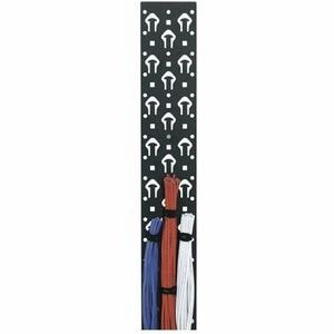 Middle Atlantic 40RU Lace Strip with Tie Posts - 4.75in Wide - 6 Piece - Cable Strap - Black - 6 Pack