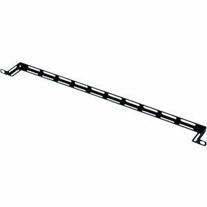 Middle Atlantic LBP Horizontal 2in Offset Rack Cable Management Lace Bar - 10 Pack - Cable Organizer - Black - 10 Pack