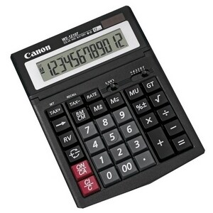 Canon WS-1210T Wirtschafts-/Finanzrechner - 12 Stellen - LCD - Akku/Solar Angetrieben